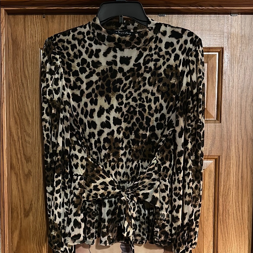Leopard Print Women's Top